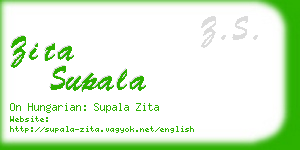 zita supala business card